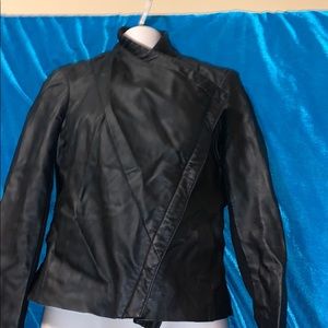 Bebe black leather jacket